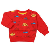 Newborn Boys Full Sleeves T-shirt - Red, Newborn Boys Shirts & T-Shirts, Chase Value, Chase Value