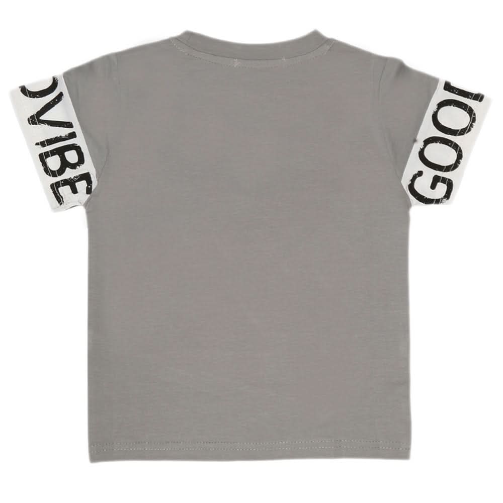 Boys Half Sleeves T-Shirt - Grey, Kids, Boys T-Shirts, Chase Value, Chase Value