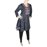 Women's Fancy Cotton 2 Piece Suit - Black, Women, Shalwar Suits, Chase Value, Chase Value
