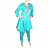 Women's Fancy Cotton 2 Piece Suit - Sea Green, Women, Shalwar Suits, Chase Value, Chase Value