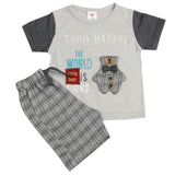 Newborn Boys Half Sleeves Suit - Grey, Kids, Boys Sets And Suits, Chase Value, Chase Value