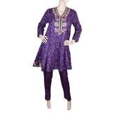 Women's Fancy Cotton 2 Piece Suit - Purple, Women, Shalwar Suits, Chase Value, Chase Value