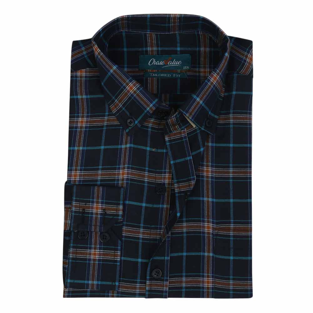 Men's Formal Check Shirt - Black, Men's Shirts, Chase Value, Chase Value