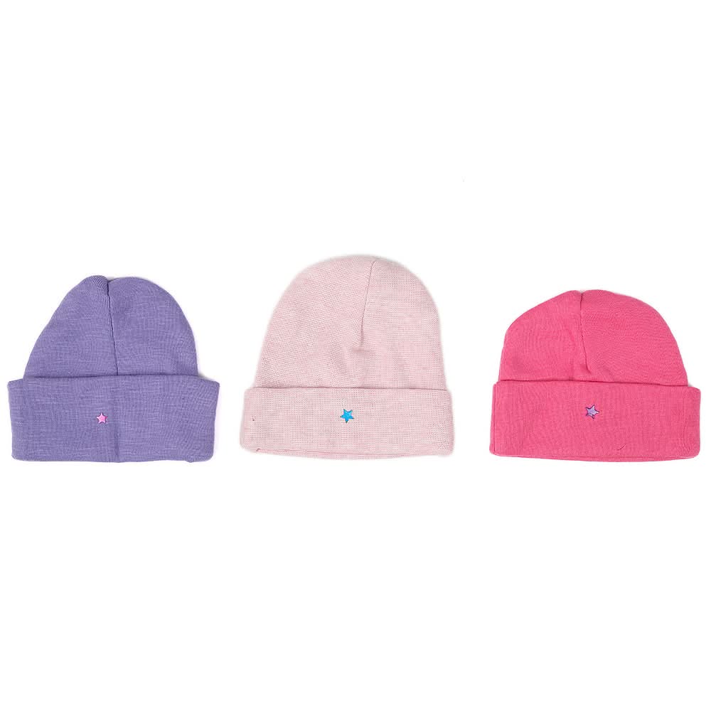 Newborn Cap Pack Of 3 - Multi, Kids, Caps And Sets, Chase Value, Chase Value