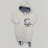 Newborn Unisex Full Sleeves Romper - Fawn, Kids, NB Boys Rompers, Chase Value, Chase Value