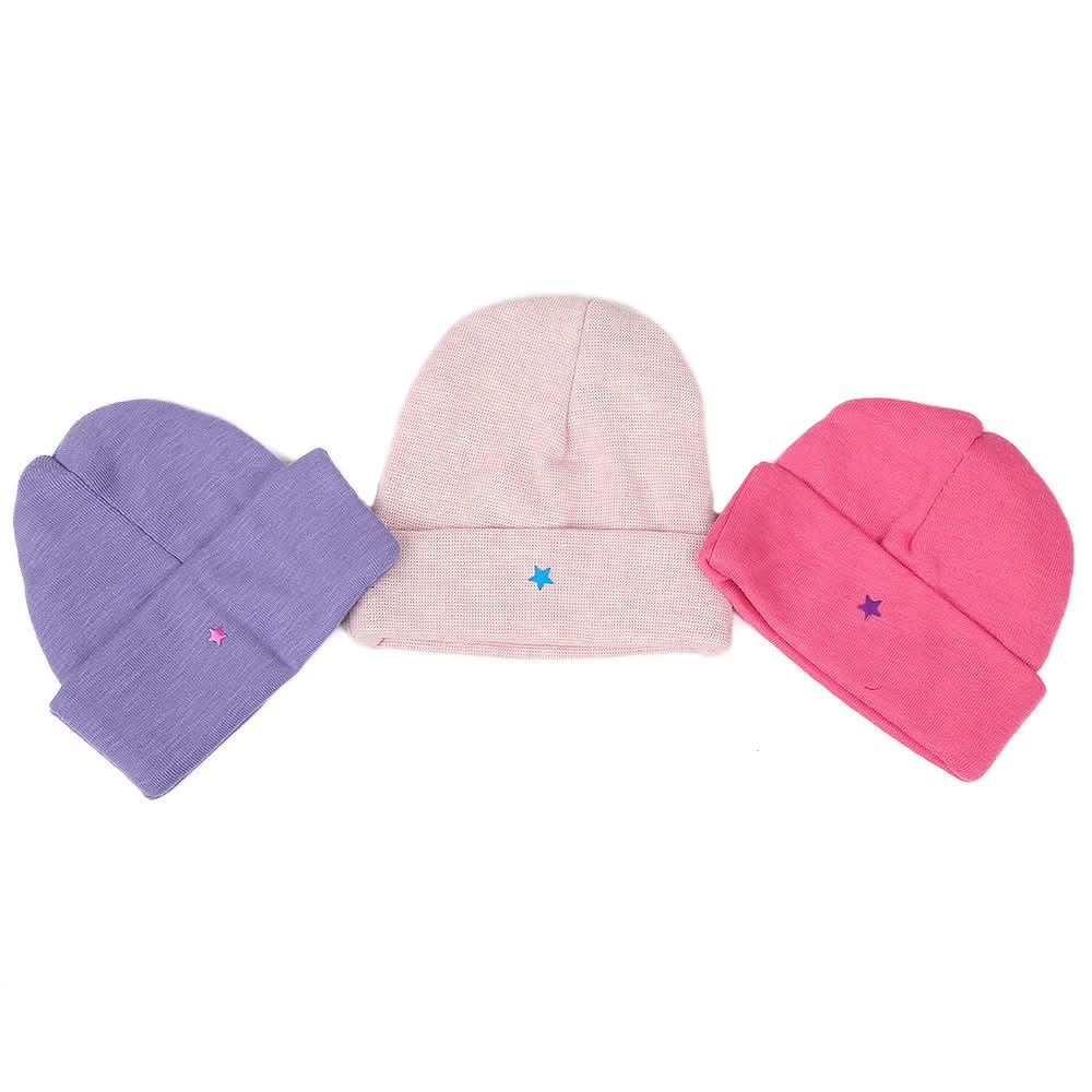 Newborn Cap Pack Of 3 - Multi, Kids, Caps And Sets, Chase Value, Chase Value