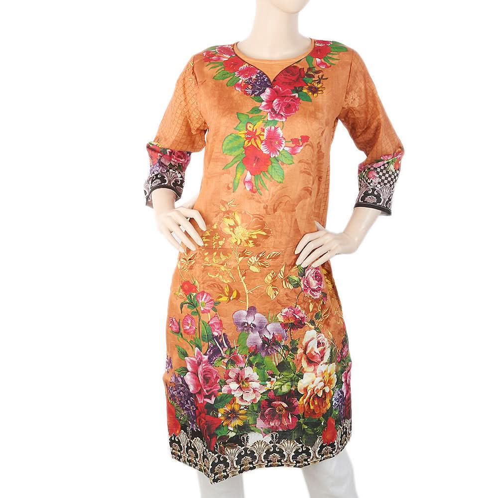 Women's Kurti - Peach, Women, Ready Kurtis, Chase Value, Chase Value