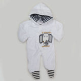 Newborn Unisex Full Sleeves Romper - White, Kids, NB Boys Rompers, Chase Value, Chase Value