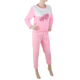 Women's Fleece Full Sleeves Night Suit - Pink, Women, Night Suit, Chase Value, Chase Value