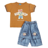 Newborn Boys Half Sleeves Suit - Brown, Kids, Boys Sets And Suits, Chase Value, Chase Value