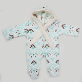 Newborn Unisex Full Sleeves Romper - Cyan, Kids, NB Boys Rompers, Chase Value, Chase Value