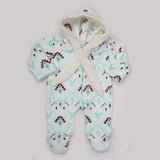 Newborn Unisex Full Sleeves Romper - Cyan, Kids, NB Boys Rompers, Chase Value, Chase Value