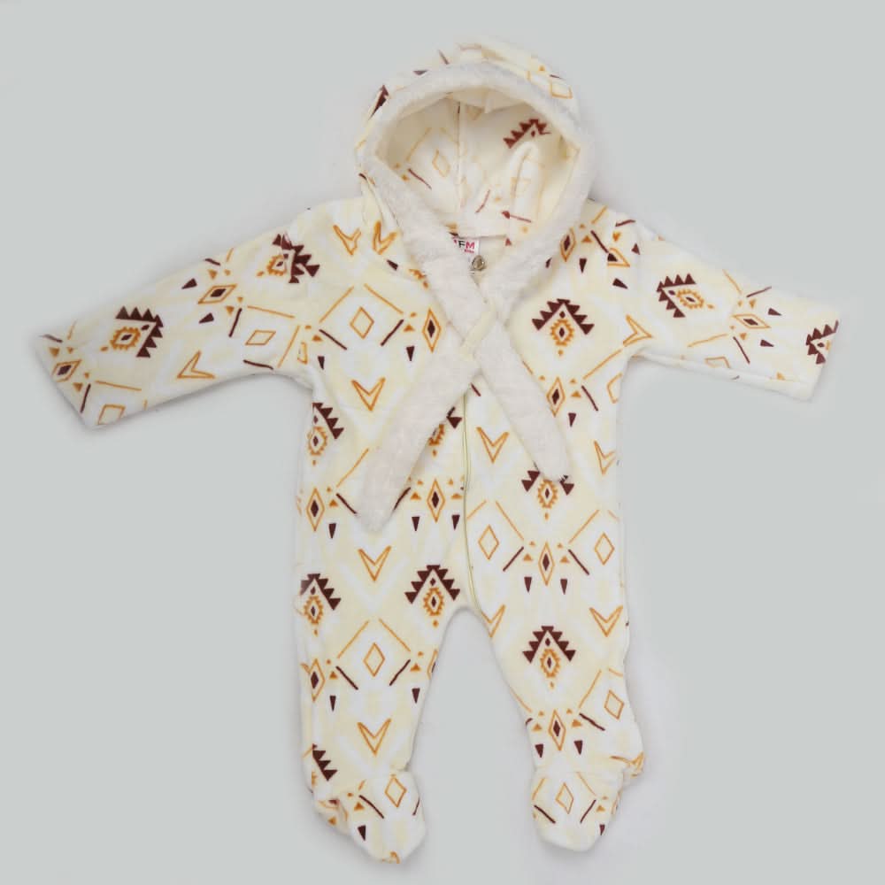 Newborn Unisex Full Sleeves Romper - Yellow, Kids, NB Boys Rompers, Chase Value, Chase Value