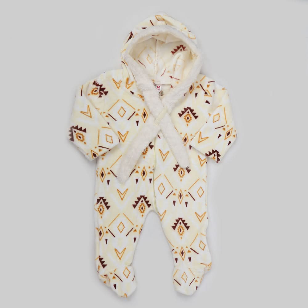 Newborn Unisex Full Sleeves Romper - Yellow, Kids, NB Boys Rompers, Chase Value, Chase Value