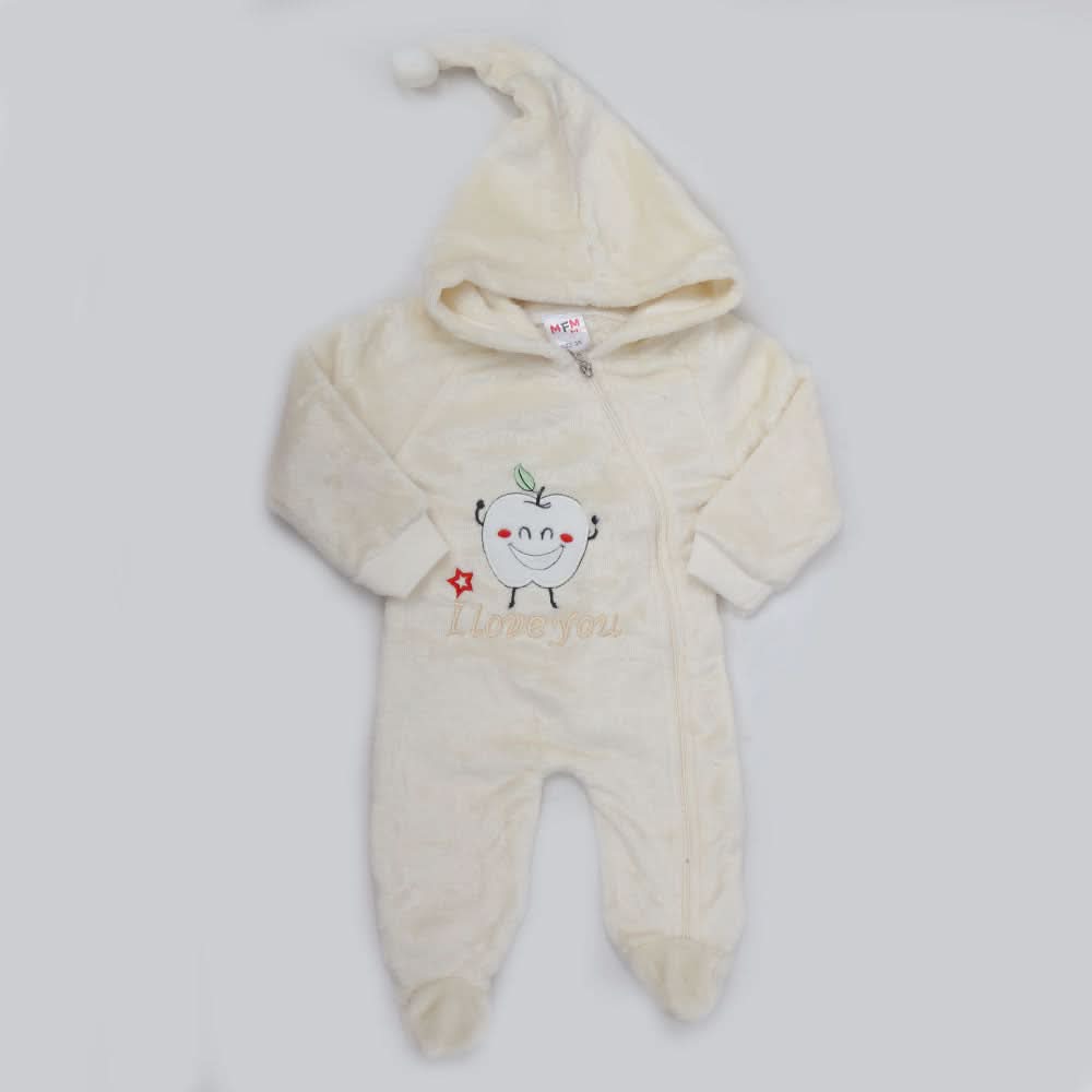 Newborn Unisex Full Sleeves Romper - Fawn, Kids, NB Boys Rompers, Chase Value, Chase Value
