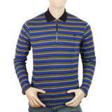 Men's Yarn Dyed Full Sleeves Polo T-Shirt - Multi, Men, T-Shirts And Polos, Chase Value, Chase Value