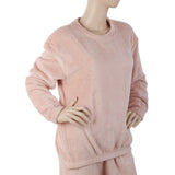 Women's Fleece Full Sleeves Night Suit - Peach, Women, Night Suit, Chase Value, Chase Value