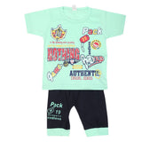 Boys Short Half Sleeves Suit - Cyan, Kids, Boys Sets And Suits, Chase Value, Chase Value