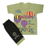 Boys Short Half Sleeves Suit - Green, Kids, Boys Sets And Suits, Chase Value, Chase Value