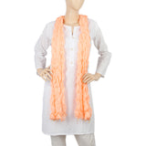 Women's Korkore Chiffon Dupatta - Peach, Women, Dupatta, Chase Value, Chase Value