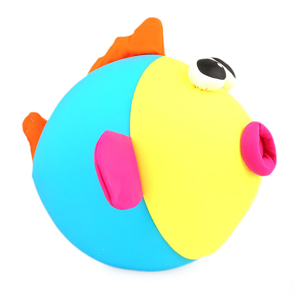 Stuffed Soft Been Fish Big Eye Toy - Yellow - Blue - test-store-for-chase-value