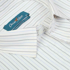 Men's Formal Stripe Shirt - Off White, Men's Shirts, Chase Value, Chase Value