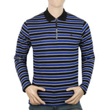 Men's Yarn Dyed Full Sleeves Polo T-Shirt - Multi, Men, T-Shirts And Polos, Chase Value, Chase Value