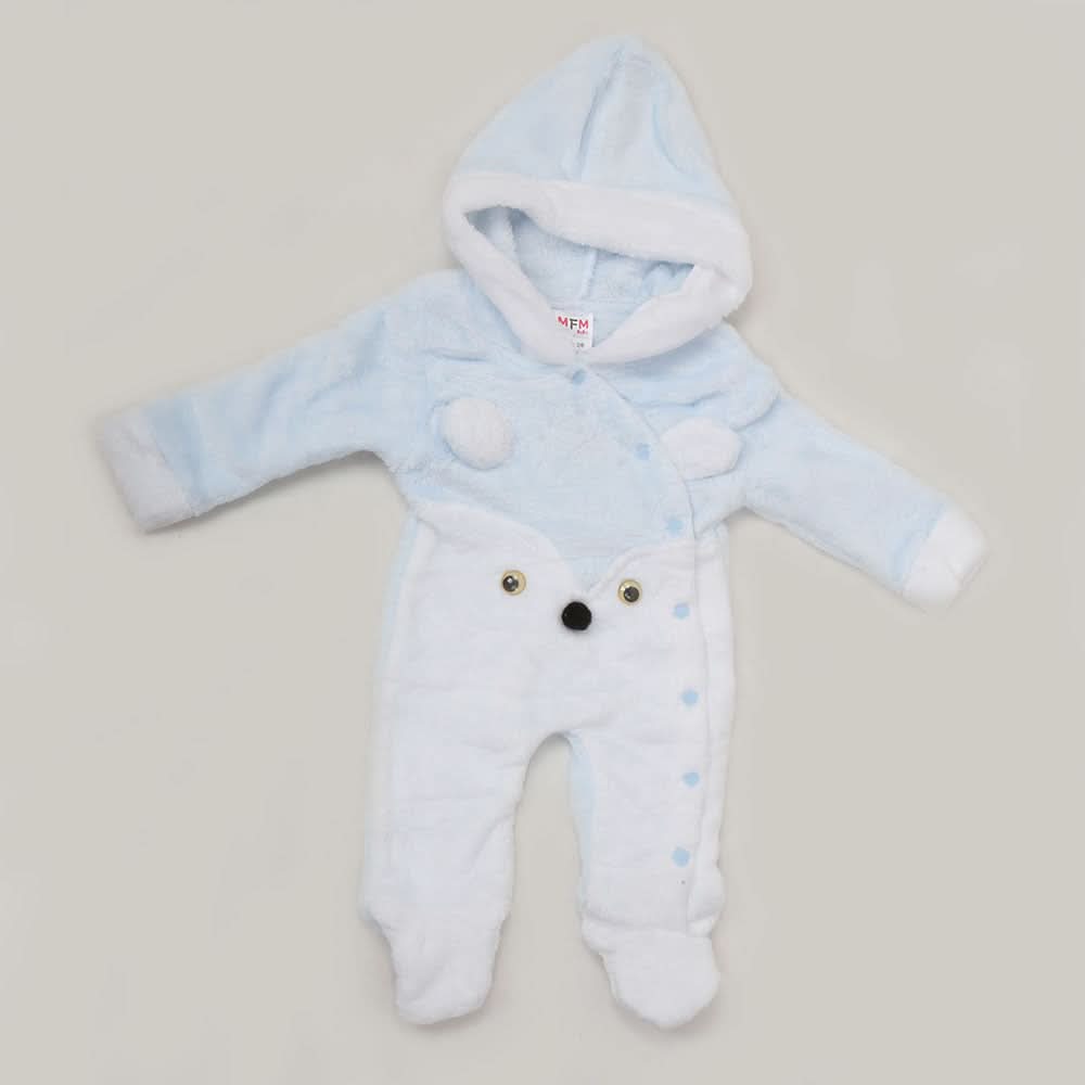 Newborn Unisex Full Sleeves Romper - Blue, Kids, NB Boys Rompers, Chase Value, Chase Value