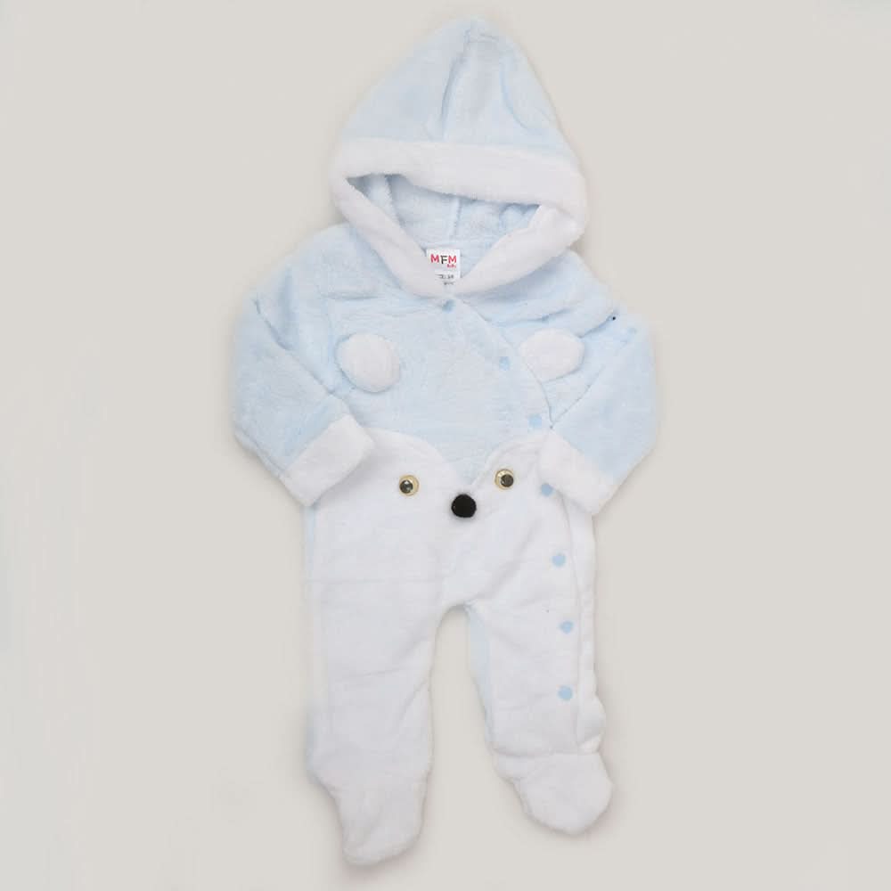 Newborn Unisex Full Sleeves Romper - Blue, Kids, NB Boys Rompers, Chase Value, Chase Value