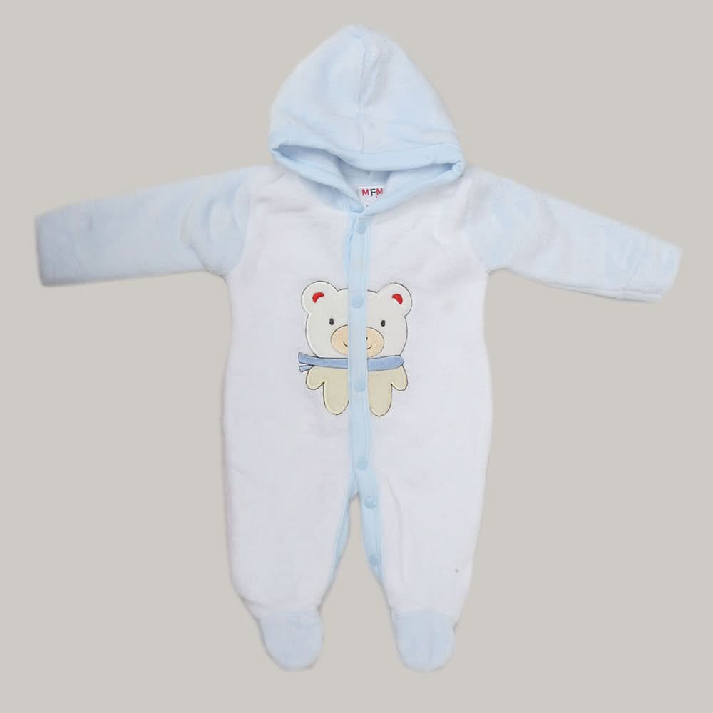 Newborn Unisex Full Sleeves Romper - Blue, Kids, NB Boys Rompers, Chase Value, Chase Value