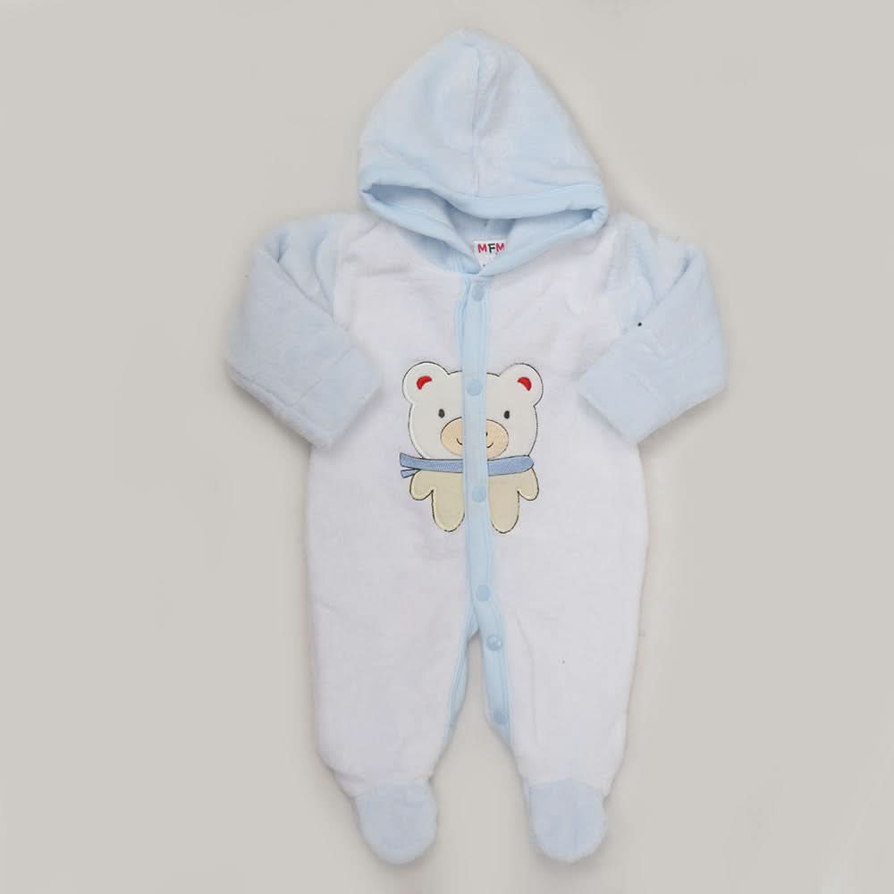 Newborn Unisex Full Sleeves Romper - Blue, Kids, NB Boys Rompers, Chase Value, Chase Value