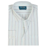 Men's Formal Stripe Shirt - Blue-White, Men's Shirts, Chase Value, Chase Value