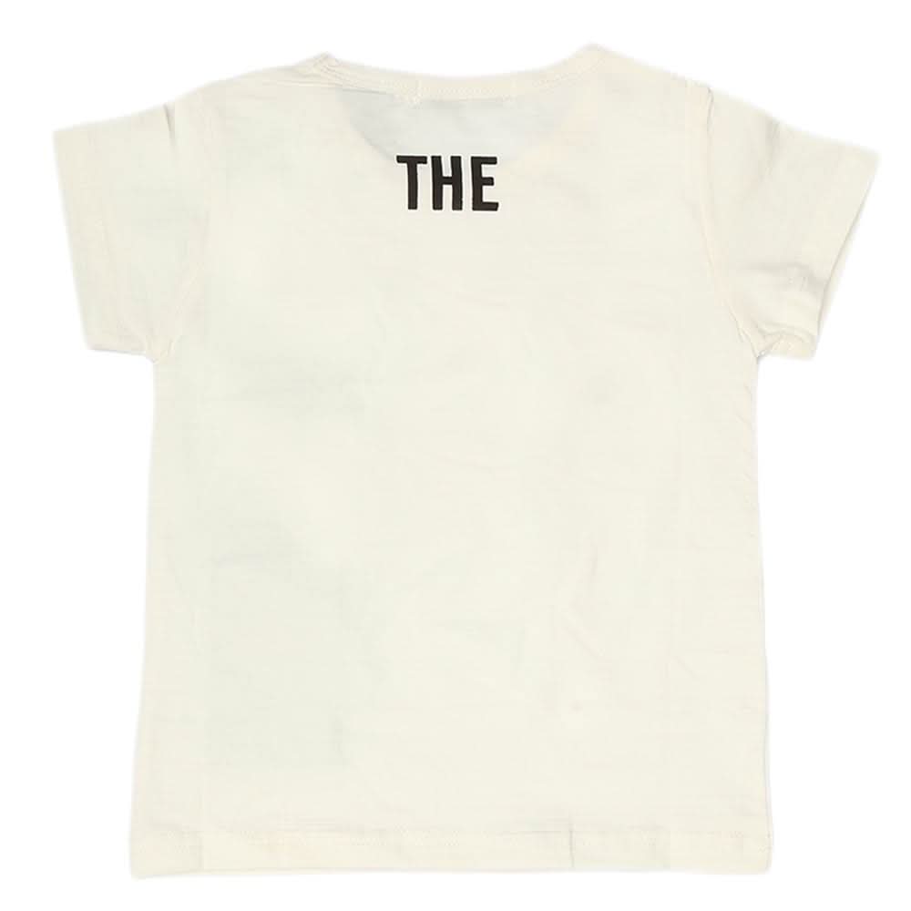 Boys Half Sleeves T-Shirt - White, Kids, Boys T-Shirts, Chase Value, Chase Value
