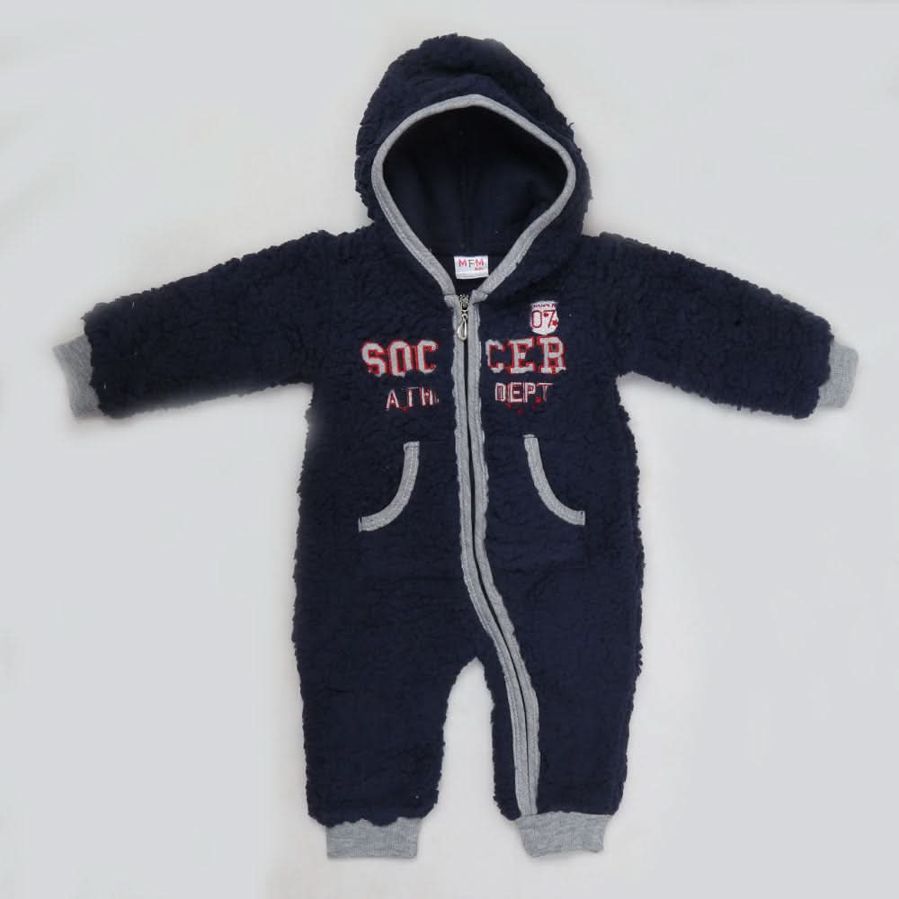 Newborn Unisex Full Sleeves Romper - Navy Blue, Kids, NB Boys Rompers, Chase Value, Chase Value