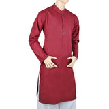 Men's Basic Kurta - Maroon, Men, Kurtas, Chase Value, Chase Value