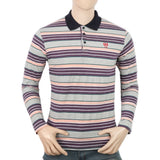 Men's Yarn Dyed Full Sleeves Polo T-Shirt - Multi, Men, T-Shirts And Polos, Chase Value, Chase Value