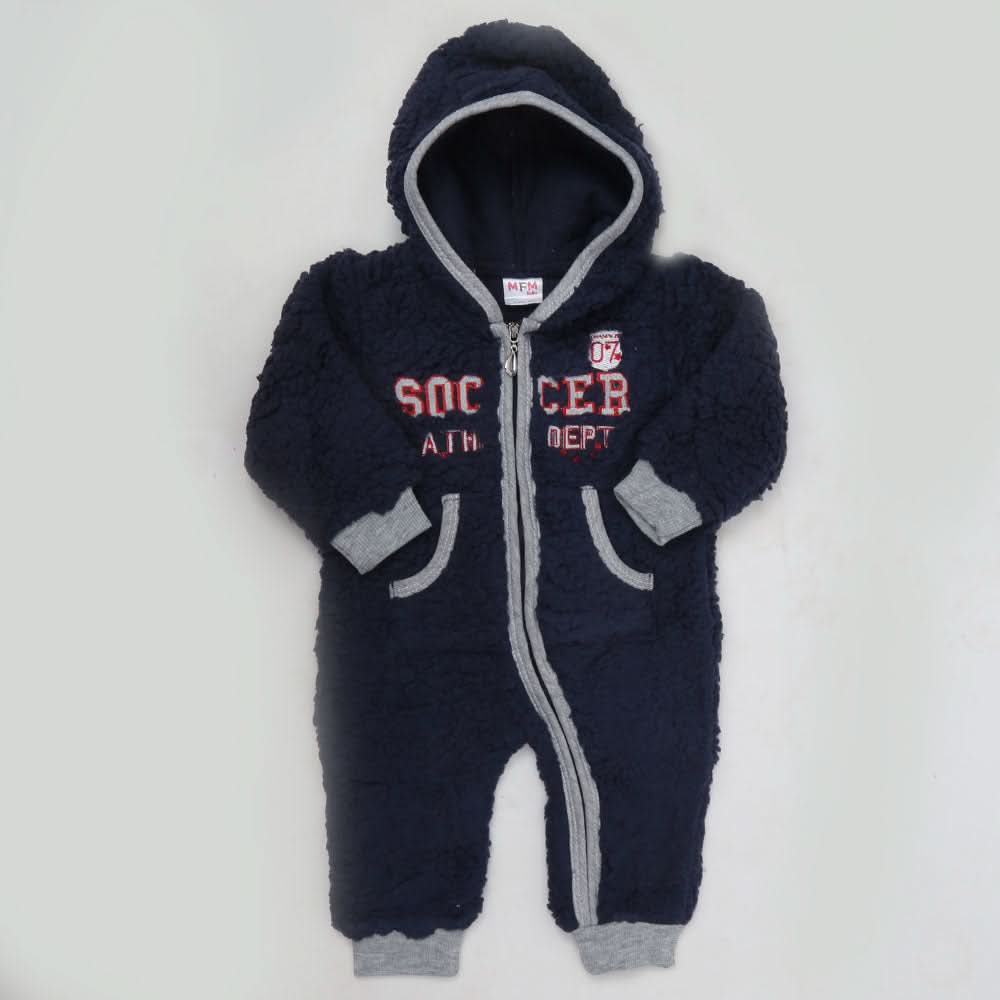 Newborn Unisex Full Sleeves Romper - Navy Blue, Kids, NB Boys Rompers, Chase Value, Chase Value