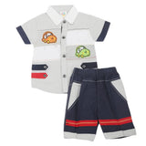 Newborn Boys Half Sleeves Suit - Grey, Kids, Boys Sets And Suits, Chase Value, Chase Value
