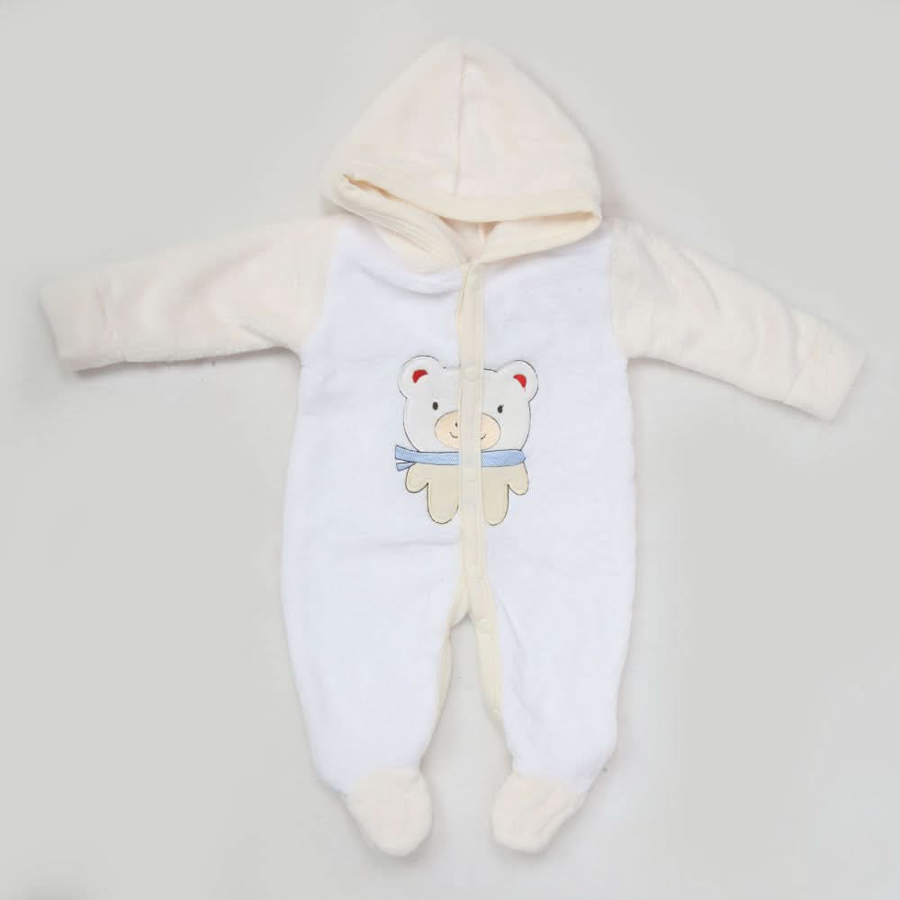Newborn Unisex Full Sleeves Romper - Fawn, Kids, NB Boys Rompers, Chase Value, Chase Value