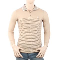 Men's Full Sleeves T-Shirt - Beige, Men, T-Shirts And Polos, Chase Value, Chase Value