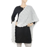 Women's Korkore Chiffon Dupatta - White, Women, Dupatta, Chase Value, Chase Value
