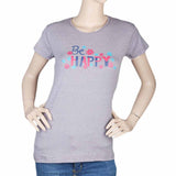 Women's Half Sleeves Printed T-Shirt - Grey, Women, T-Shirts And Tops, Chase Value, Chase Value