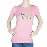 Women's Half Sleeves Printed T-Shirt - Peach, Women, T-Shirts And Tops, Chase Value, Chase Value