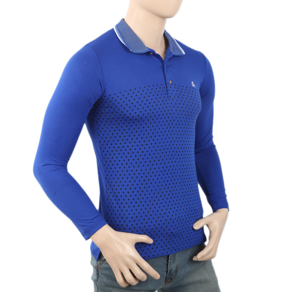 Men's Full Sleeves T-Shirt - Royal Blue, Men, T-Shirts And Polos, Chase Value, Chase Value