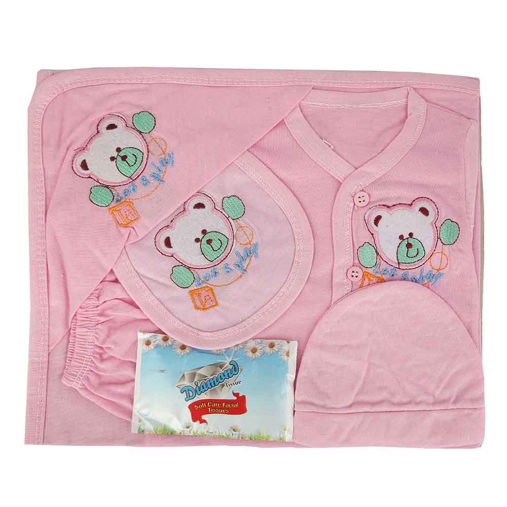 Newborn Gift Set 5Pcs - Pink, Kids, Gift Set, Chase Value, Chase Value