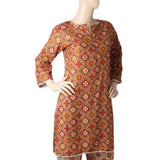 Mahnoor Printed Un-Stitched 1pcs Cotton Kurti - 16, Women, Unstitched Kurti, United Textiles, Chase Value