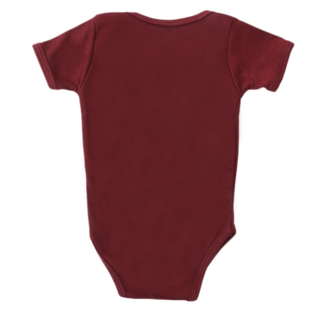 Newborn Boys Romper - Maroon, Kids, NB Boys Rompers, Chase Value, Chase Value