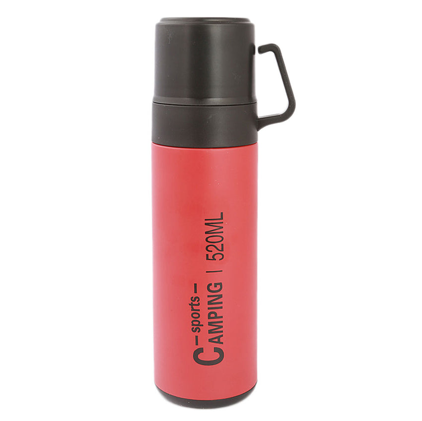Thermic Bottle With 2 Cups 811-6 - Red, Home & Lifestyle, Glassware & Drinkware, Chase Value, Chase Value