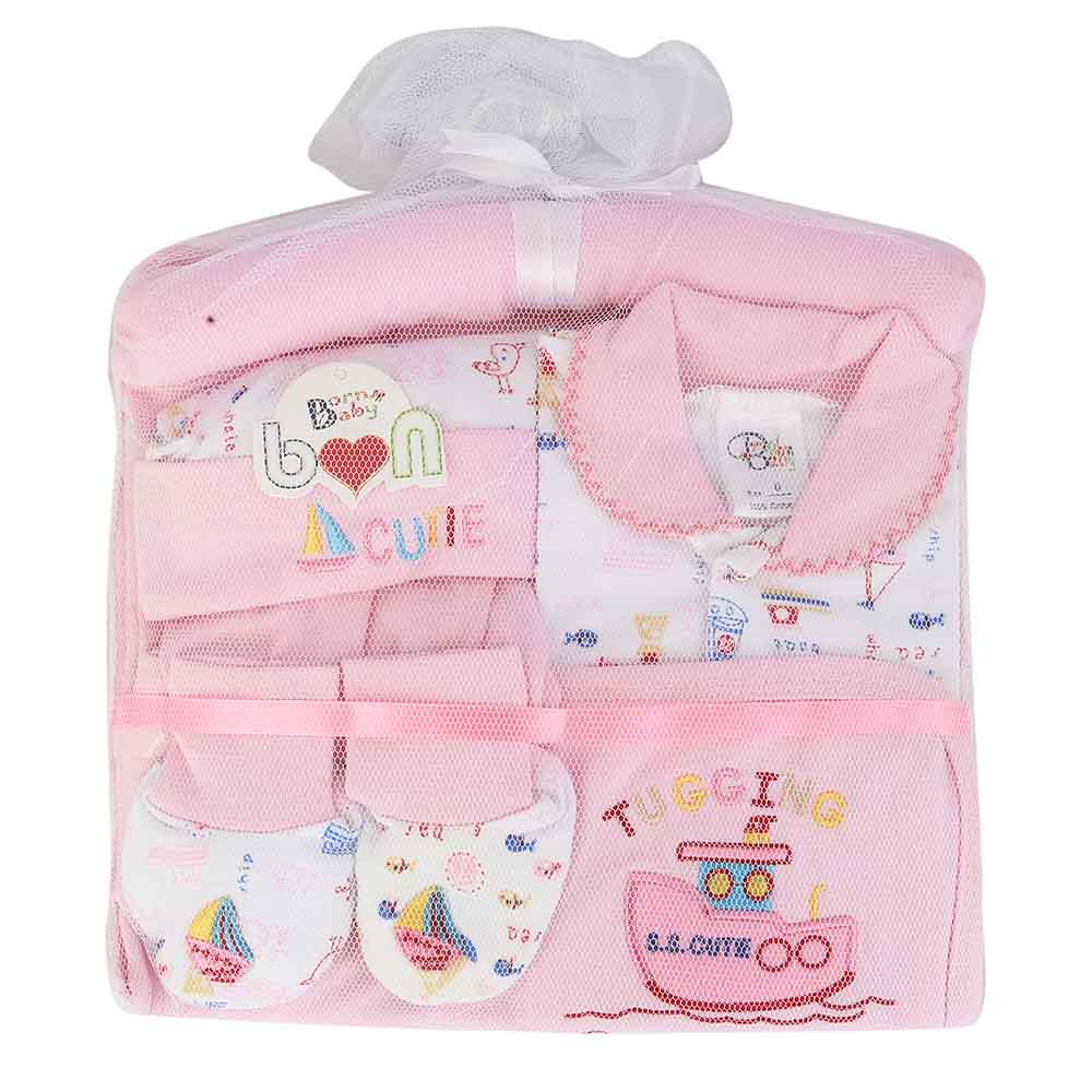 Newborn Gift Sets 6 Pcs Hanger - Pink, Kids, Newborn Gift Set, Chase Value, Chase Value
