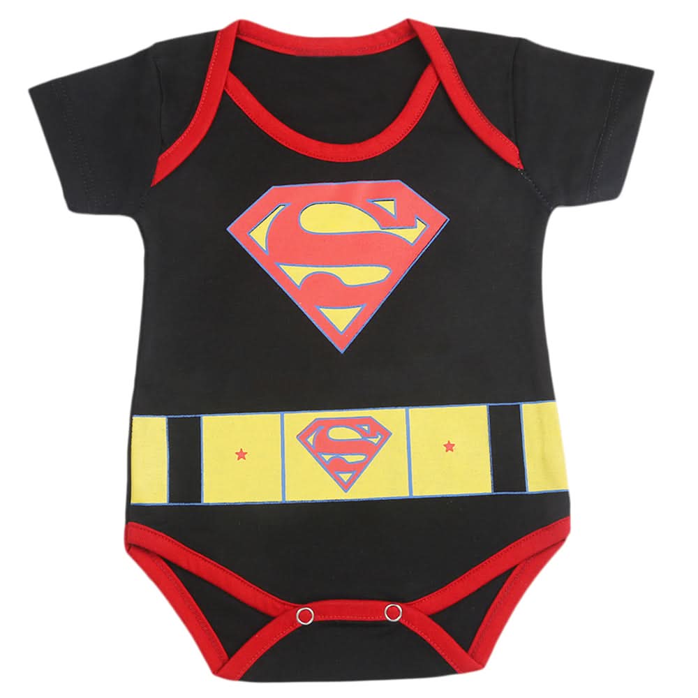 Newborn Boys Half Sleeves Romper - Black, Kids, Newborn Boys Rompers, Chase Value, Chase Value